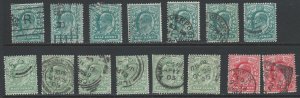 1902 - Edward VII - used selection