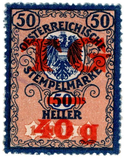 (I.B) Austria/Hungary Revenue : Customs Porterage Fees 40g on 50h OP