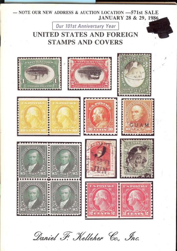 United States and Foreign Stamps and Covers, Kelleher 571