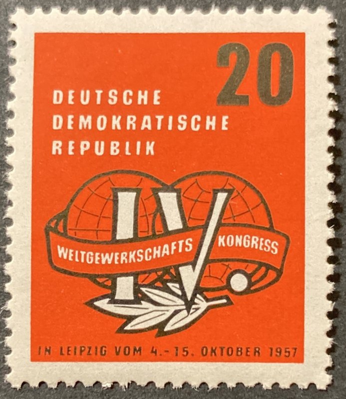 Germany DDR 1957 #364,Trade Union, MNH.