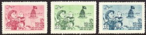 1955 North Vietnam Liberation of Hanoi full set MNGAI Sc# 20 / 22 CV $24.50