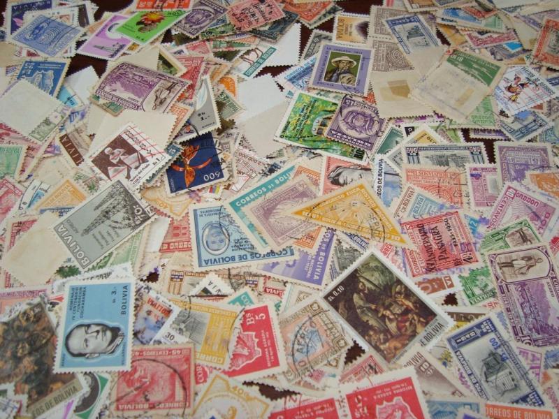 BOLIVIA Stamp Collection A large accumulation THOUSANDS OF  stamps in stockbook