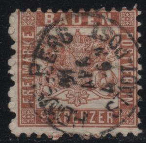 Baden 23 9 kr Coat of Arms