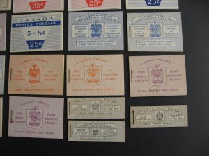 Canada 31 different (Ut varieties) 70s and back complete booklets check them out