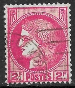 FRANCE 1938-40 2fr CERES Issue Sc 336 VFU