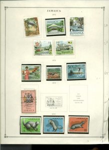 Collection, Jamaica Part B Scott Album Page, 1916/1992, Cat $52, Mint & Used