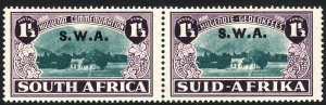 1939 South West Africa SWA semi postal set Sc# B11 MNH CV: $34.00 Huguenots