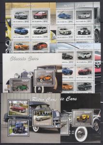 36diff pcs Classic Retro Cars Auto Transport perf/imerf - PRIVATE Issue /not MNH