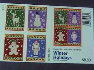 U.S.# 4428b-MINT/NEVER HINGED-BOOKLET PANE OF 20--CHRISTMAS--2009