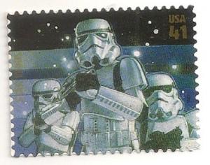 US 4143o Star Wars Stormtroopers 41c single (1 stamp) MNH 2007