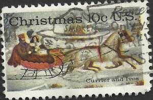 # 1551 USED CHRISTMAS CURRIER AND IVES