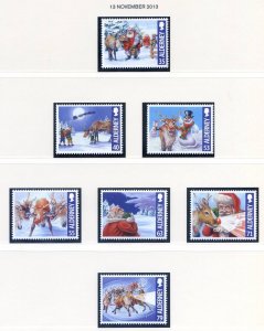 Alderney 2013 Christmas Set SGA501/A507 Unmounted Mint