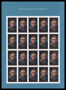 US 5821a Ruth Bader Ginsburg imperf NDC sheet 20 MNH 2023