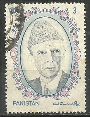 PAKISTAN, 1989,  used 3r, Jinnah. Scott 715