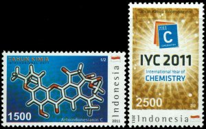 Indonesia #2270-71 MNH - International Year of Chemistry (2011)