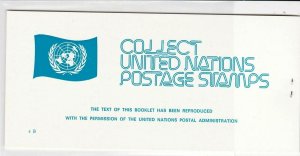 United Nations Mint Never Hinged Flags Stamps Booklet ref R 18471