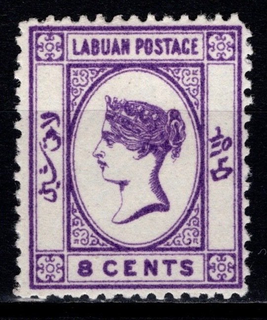 Labuan 1892 Victoria Definitive, 8c [Mint]