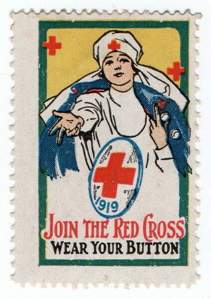 (I.B) US Cinderella : Red Cross Label (1919)