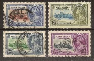 KUT 1935 Jubilee Set SG124-127 Used