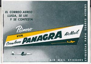 Panagra - Complete Booklet of Air Mail Etiuette Labels 