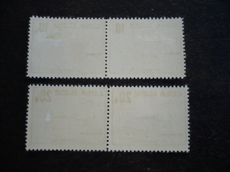 Stamps - Cuba - Scott#E26-E27, Mint Hinged Set of 2 Stamps in Pairs