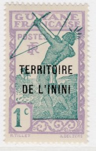 1932-38 French Colony Inini 1cMH* Stamp A22P17F8788-