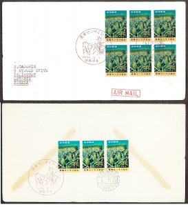 Ryukyu Islands SC#119 Agricultural Naha to ONTARIO CANADA (1964) Air Mail FDC