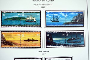 COLOR PRINTED TRISTAN DA CUNHA 1952-2010 STAMP ALBUM PAGES (139 illustr. pages)