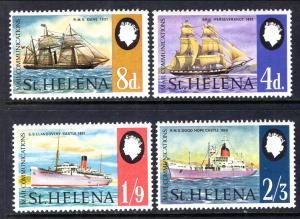 St Helena 224-227 Ships MNH VF