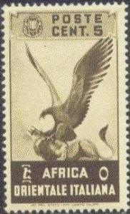 ITAL.E.AFRICA  2 MNH 1938 5c EAGLE AND LION CV $1.25