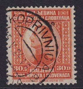 Yugoslavia   #26  used 1923  King Alexander  30d