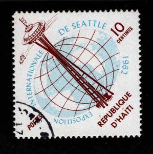 Haiti  Scott 496 Used Seattle tower stamp