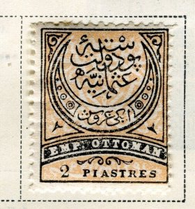 TURKEY; 1876 early classic Ottoman Empire issue Mint hinged 2Pi. value