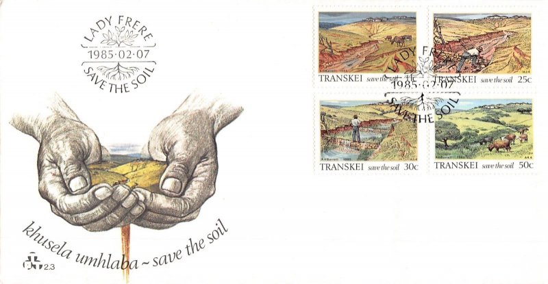 G010 South Africa Transkei 1985 Agriculture Save the soil FDC