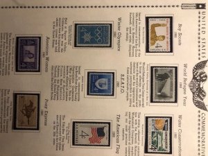 US 1955 to 1961 Commemoratives OGNH - See Description