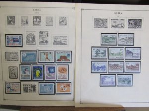 KOREA 1951-1970s A mint & used collection on Scott printed pages - 15313