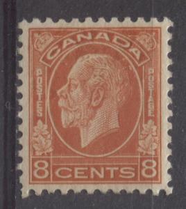 Canada #200 8c Deep Red Orange 1932-35 Medallion Issue Mottled Gum VF-84 OG