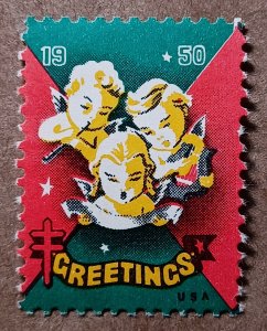 United States #WX150 Cherub Musicians Christmas Seal MNH (1950)