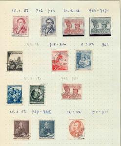 Czechoslovakia 1951/52  M&U Blocks Sheets (Appx 100+Items) (Ref DD543