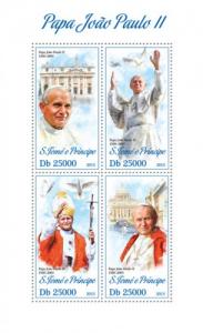 SAO TOME E PRINCIPE 2013 SHEET POPE JOHN PAUL II st13407a