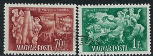 Hungary C91-92 Used 1957 issues (an4276)