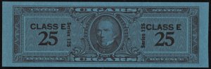 TC2653b Series 125: Class E Cigar Revenue Stamp: 25 Cigars (1955) NGAI/NH