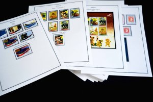 COLOR PRINTED GREECE 2011-2020 STAMP ALBUM PAGES (109 illustrated pages)