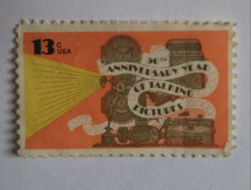 50th Anniversary of Motion Pictures United States, Stamp / HipStamp
