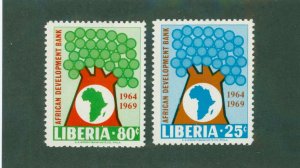 LIBERIA 497-8 MH BIN $1.95