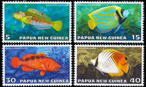 Papua New Guinea 1976 ** Sc 442-45 Pacific Reef Fish