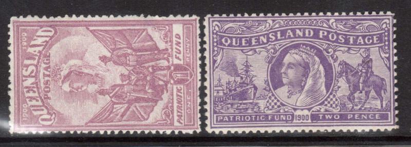 Queensland #B1 - #B2 VF Mint Fresh Set