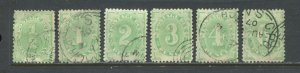 Australia 1902 Postage Dues 1/2d to 6d used