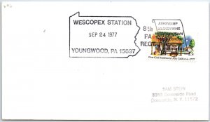 US SPECIAL EVENT COVER 8th PENNSYLVANIA REGIMENT REMEMBERED AT WESCOPEX 1977 - D