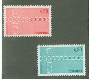 Andorra (French) #205-6 Unused Single (Complete Set)